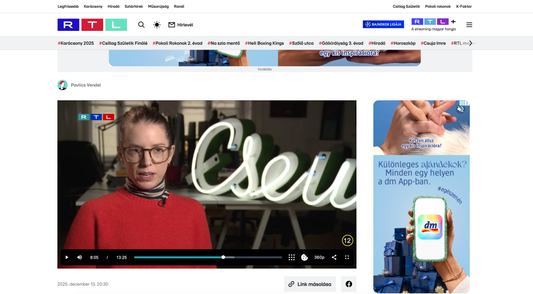 Interview on RTL’s Fókusz